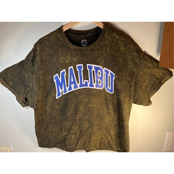 Malibu Forest Green Tie Dye Graphic Tee Large - Picture 4 of 6